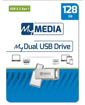 Immagine prodotto di Mymedia USB 3.2 OTG Stick 128GB, Tipo A-C, My Dual, argento Blister al dettaglio