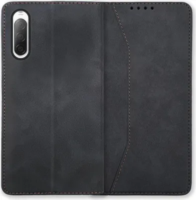 Produktbild von Bookstyle 'Premium' Schutzhülle Klapphülle Schutztasche Etui Cover für Sony XPeria 10 II - Schwarz
