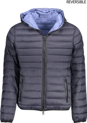 Produktbild von Elegante Blaue Wendejacke für Herren mit Praktischen Taschen