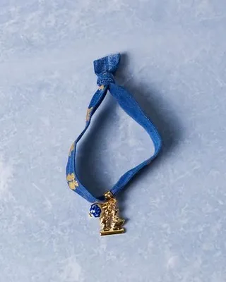 Immagine prodotto di Heinen Delfts Blauw – Bracciale "Coppia che si bacia" – Ciondolo – Elastico – 4 cm
