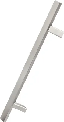 Immagine prodotto di KOTARBAU® Ferramenta per porte esterne Maniglia per porta d'ingresso monofacciale in acciaio inox con vite lunga INOX 45 gradi 1000x1200 mm