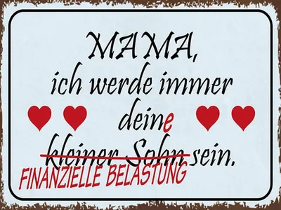 Produktbild von vianmo Holzschild 30x40 cm Mama ich werde dein kleiner Sohn