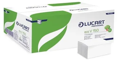 Obrázok produktu pre LUCART Uteráky "Easy", biele, papierové, skladané Z/V, 1 vrstvové, 863062