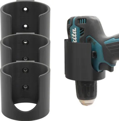 Produktbild von 3x Wandhalter Akkuschrauber für Bosch Makita Einhell Milwaukee Parkside Universal Akku