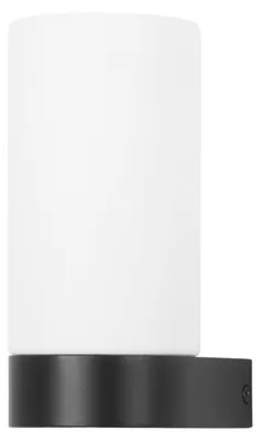 Image de LEDS C4, applique murale "Metà", finition noire