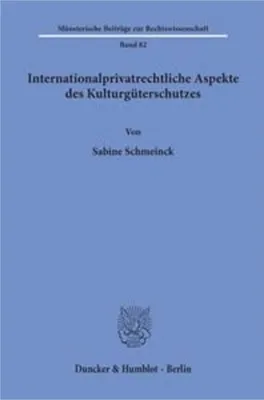 Produktbild von Internationalprivatrechtliche Aspekte des Kulturgüterschutzes.