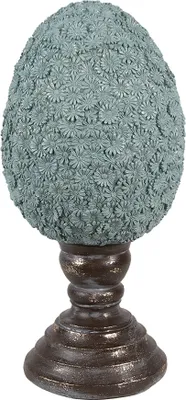 Obrázok produktu pre Clayre & Eef Dekoratívne vajce Ø 16x34 cm Modrý plast