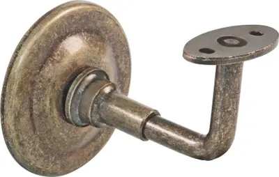 Produktbild von Handlaufstütze Handlaufhalter Metall Antik Messing Stockschraube