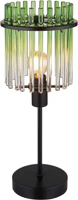Produktbild von LED Tischleuchte, Metall, Glas Grün, H 37,5 cm