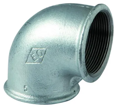 Produktbild von 90°-Winkelstück, verzinkt, Atusa Nr. 90 FF, 6/4" Innengewinde