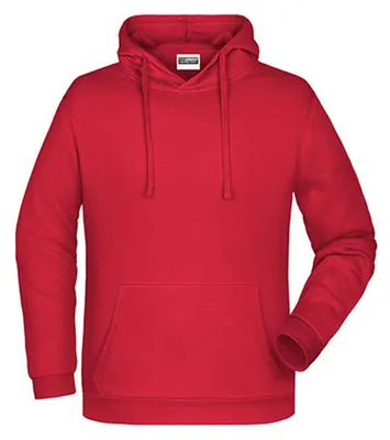 Imagen del producto de James and Nicholson - Sudadera con capucha para hombre, modelo LT2754 (Talla M) (Rojo)