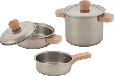 Image de kit de cuisine goki cuisine étoilée, 2 casseroles et 1 poêle