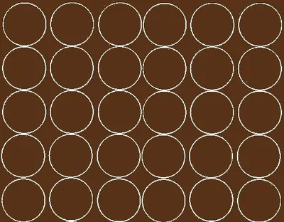 Obrázok produktu pre Kruhové nálepky, priemer 7 cm, 30 kusov, lesklé hnedé