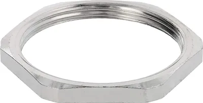 Immagine prodotto di WISKA, dado di raccordo PG29x1,588, modello GMS-29, esagonale, in ottone (CuZn) nichelato, colore argento - 1 pezzo