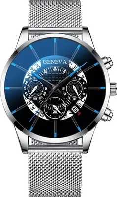 Produktbild von Moderne Herrenuhr HA-12146 in Silber 1 KP12146