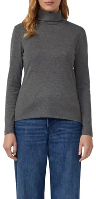 Produktbild von s.Oliver Damen T-Shirt – Slim Fit, Rollkragen, Langarm, Jersey