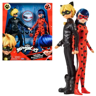 Image de Bandai - Miraculous Ladybug et Cat Noir,ca. 26cm