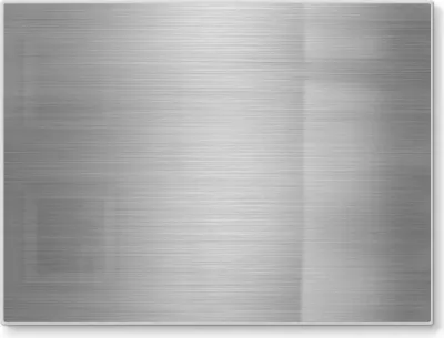 Produktbild von DEQORI Schneidebrett Glas 40x30 cm 'Gebürstetes Aluminium' Schneideplatte groß