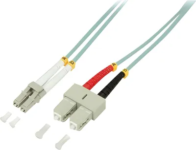 Image de LogiLink câble patch à fibres optiques, LC-Duplex - SC-Duplex, OM3, 2,0 m