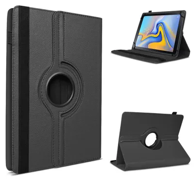 Produktbild von Tablet Hülle für Doogee U9 / U10 / U10 Pro / U11 Tasche Schutzhülle 360 Grad DrehbarFarben:Schwarz