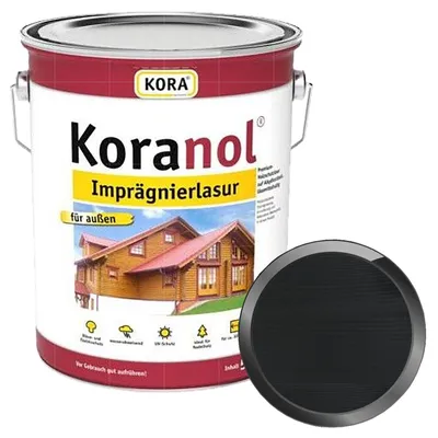 Produktbild von KORA Koranol Imprägnierlasur 5 Liter ANTHRAZIT
