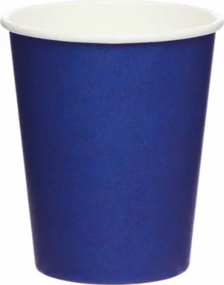Produktbild von 8 Pappbecher Unifarben - 237 ml | Blueberry