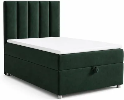 Produktbild von Best for Home Boxspringbett mit Bettkasten Trinity K10-SINGLE 80x200 Bonellfederkern inkl. Topper - Grun