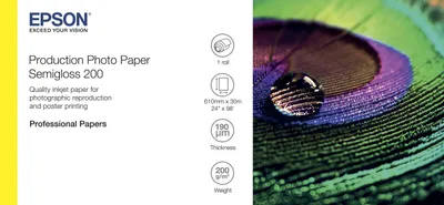 Immagine prodotto di Epson Production Photo Semigloss 61 cm x 30 m, 200 g C13S450376