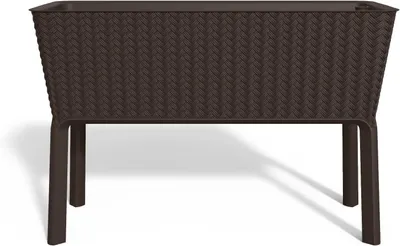 Productafbeelding van Bloembak Splendor - Bruin 114 x 49.3 x 75.8 cm voor tuin en terras