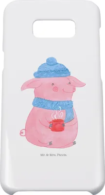 Produktbild von Mr. & Mrs. Panda Samsung Galaxy S8 plus Handyhülle  Schwein Glühwein - Weiß - Geschenk, Handy Case, Punsch, Cover, Glühschwein, Hülle, Weihnachtsmarkt, Weihnachten
