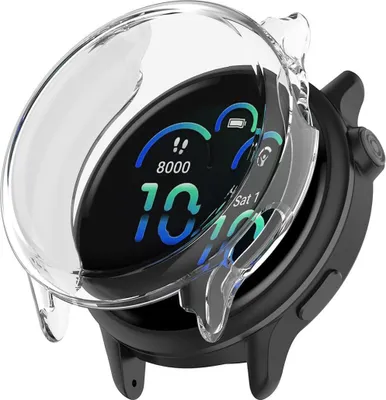 Produktbild von Für Garmin Vivoactive 6 Electroplated Full Cover TPU Schutz Hülle Transparent