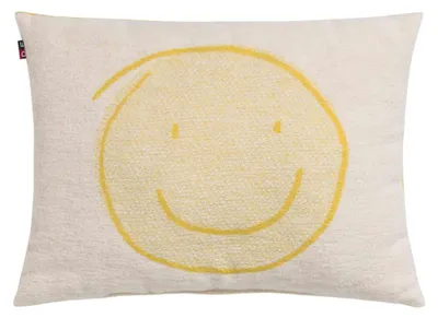 Image de Coussin décoratif "Happy Faces", 30 x 40 cm, jaune,  GRS, de David Fussenegger