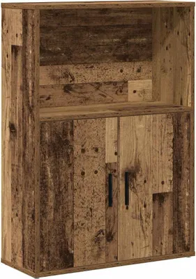 Zdjęcie produktu dla vidaXL Półka na książki o wyglądzie starego drewna 60x24x85 cm materiał drewnopochodny