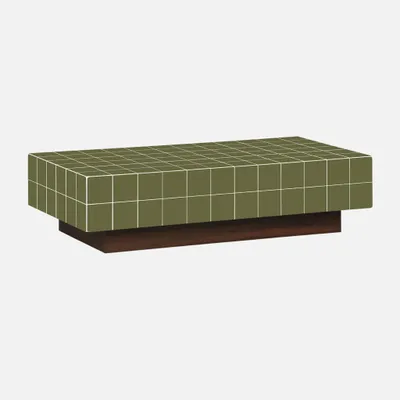 Produktbild von sweeek - Couchtisch mit Zementfliesenoptik - Khaki