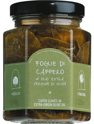 Immagine prodotto di FVLFIL Foglie di cappero in olio extravergine di oliva 100 g