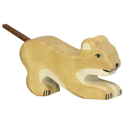 Obrázok produktu pre HOLZTIGER drevený lev - malý, hrajúci