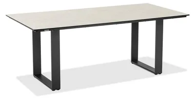Produktbild von Niehoff Noah Aluminium Anthrazit Profilkufe Gartentisch HPL