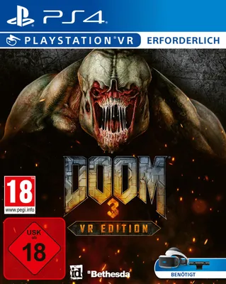 Produktbild von GAME DOOM 3: VR Edition, PlayStation 4, M (Reif), Virtual Reality (VR)-Headset erforderlich