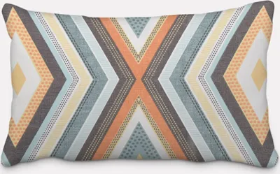 Produktbild von SCHÖNER LEBEN. Kissenhülle geometrisch Ethno Raute creme bunt Größe 60x80cm (HxB) 60x80cm (HxB) Größe