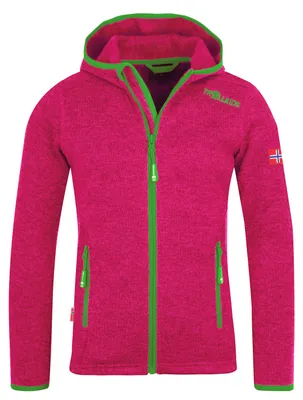 Productafbeelding van Trollkids Girls Jondalen Jacket XT fioletowa fleecevest voor kinderen, paars, maat 140