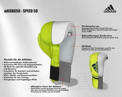 Produktbild von Speed 50 Boxhandschuh in versch. Farben pink 12 oz