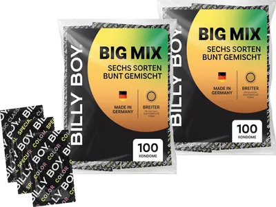 Produktbild von BILLY BOY Big Mix 200 Stück – 56 mm breite Passform