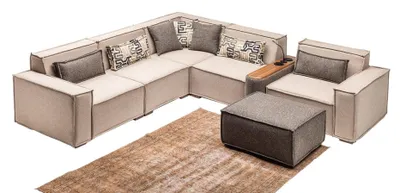 Produktbild von Couch Wohnraumsofa Eckcouch Sofa Polsterlandschaft Ecksofa Lounge Eckgarnitur