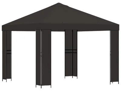 Immagine prodotto di Gazebo vidaXL 3 x 3 m, antracite, poliestere e acciaio, 190 g/m²