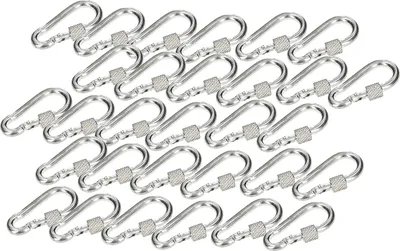Obrázek produktu pro KOTARBAU® Sada 50 hasičských karabin se šroubovacím zámkem pro lana 40x4 mm Odolné hasičské karabiny pro lanyardy
