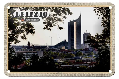 Produktbild von Blechschild Städte Leipzig Fockeberg Aussicht 18x12cm Dekoration