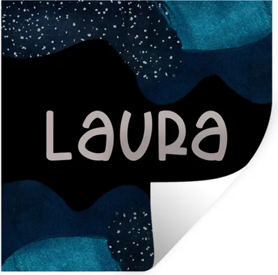 Produktbild von MuchoWow® Wandtattoo Wandsticker Wandaufkleber Laura - Pastell - Mädchen 50x50 cm Selbstklebend und Repositionierbar - Selbstklebend - Fototapeten