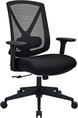 Imagen del producto de Silla de oficina ergonómica con respaldo de malla, transpirable