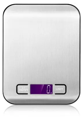 Elektronische Waage - Präzises Abwiegen - Mit Timer-Funktion - 10 kg - Schwarz