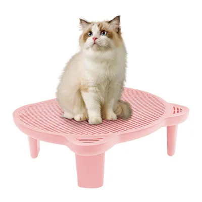 Productafbeelding van Kattenbakhelling Rosa, geschikt tot 15 kg. Kattenbakverhoging, helling voor de kattenbak met filterfunctie